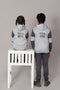 Hooded Tracksuit For Boys & Girls, UNISEX, Athletic Fleece(Light Grey)