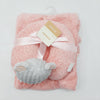 Emporio Blanket With Neck Pillow White Pink Rabbit