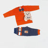 Baby Suit For Summer Orange Moschino