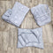 8 Pieces Baby Bedding Light Grey with Stars