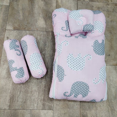 Carry Nest With Pillow pink elephant