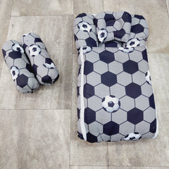 Carry Nest With Pillow grey football