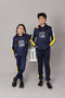 Hooded Tracksuit For Boys & Girls, UNISEX, Athletic Fleece(Yellow & Navy Blue)