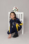 Hooded Tracksuit For Boys & Girls, UNISEX, Athletic Fleece(Yellow & Navy Blue)