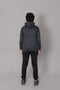 Hooded Tracksuit For Boys & Girls, UNISEX, Athletic Fleece(Grey & Black)