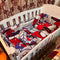 8 Pieces Cot Set Grey Spiderman