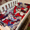 8 Pieces Cot Set Grey Spiderman