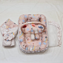 6 Pieces Snuggle With Rattles Pink Unicorn