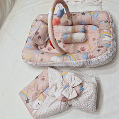 6 Pieces Snuggle With Rattles Pink Unicorn