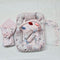 6 Pieces Snuggle With Rattles Pink Stars Unicorn