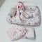 6 Pieces Snuggle With Rattles Pink Stars Unicorn