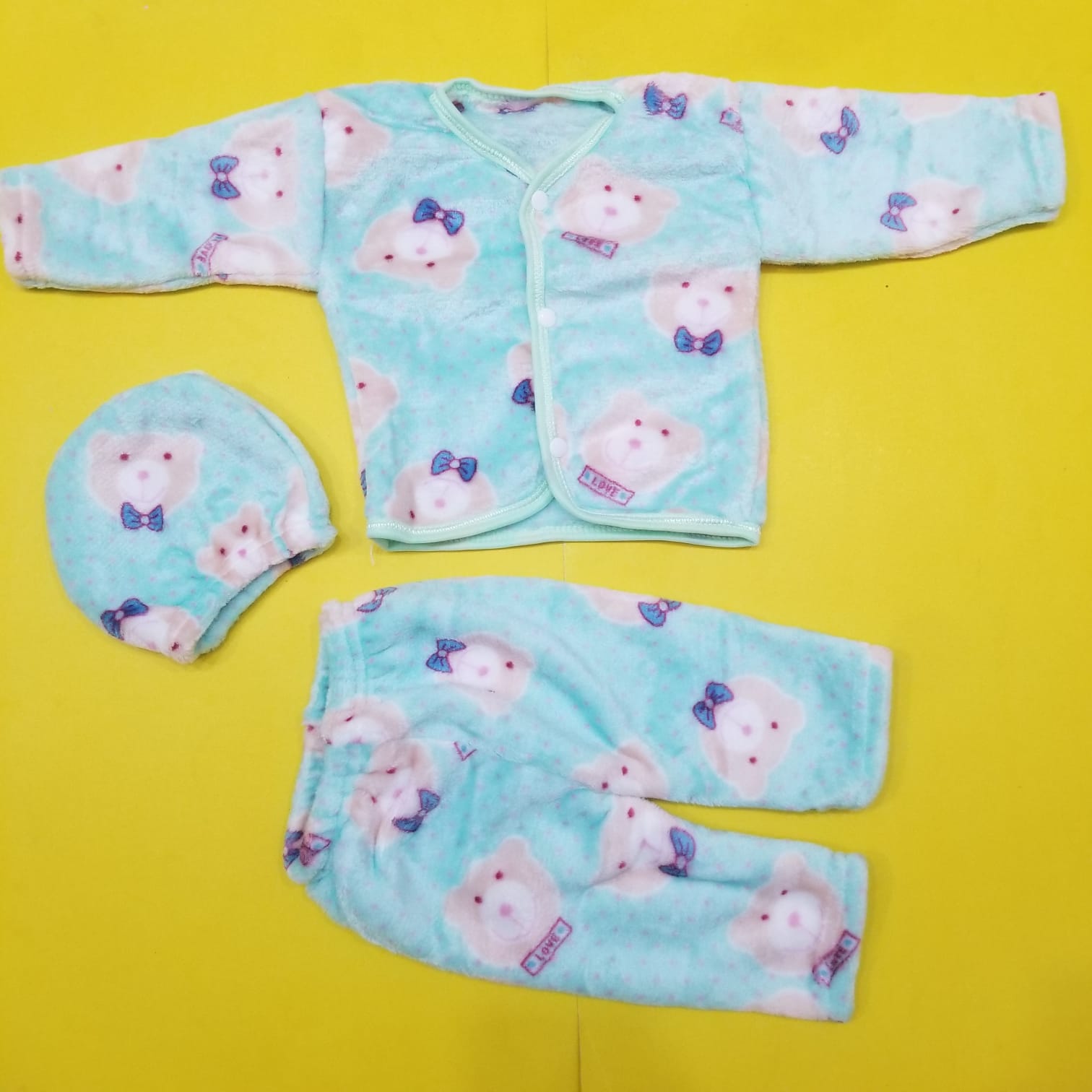 3 Pieces Baby Suits For Winter Bear