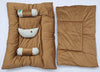 5 Pieces Baby Bedding Set Velvet Brown