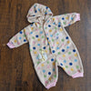 Baby romper for winter polka Design