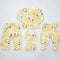 5 Pieces Baby Suit For Winter Yellow cow