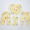 5 Pieces Baby Suit For Winter Yellow cow