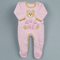 Baby Romper For Winter Pink Bear