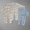 Pack of 3 sleep suit - blue