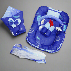 6 Pieces Rattle snuggle Blue stars planet