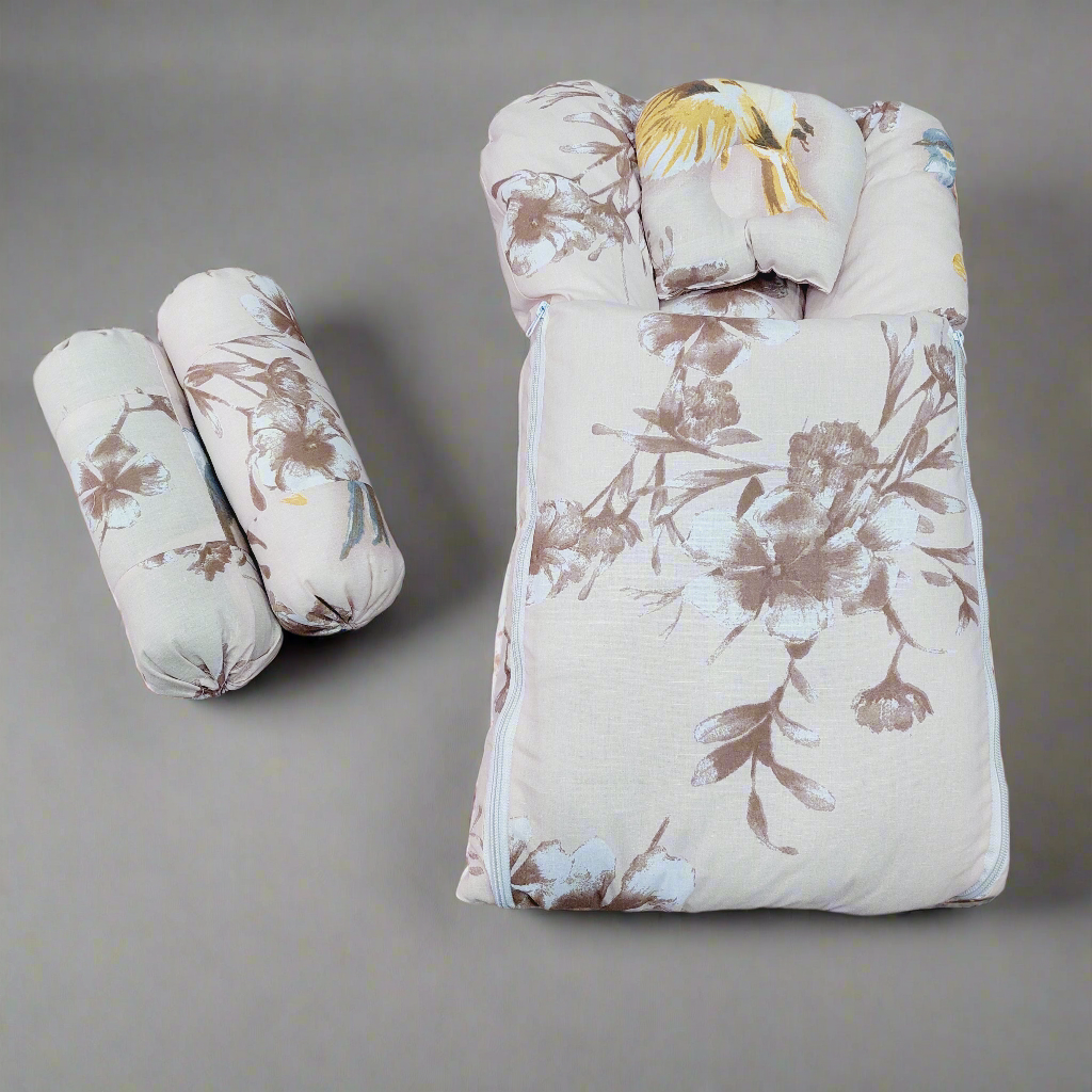 Carry Nest With Pillow brown flowers