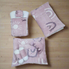 7 Pieces Baby Bedding Set Velvet  Pink printed