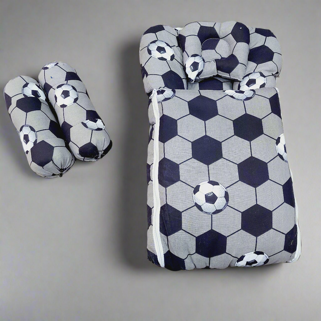 Carry Nest With Pillow grey football