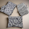 8 Pieces Baby Bedding Grey Cat