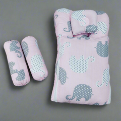 Carry Nest With Pillow pink elephant