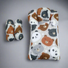 Carry Nest With Pillow Grey Multi bear