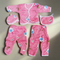 5 Pieces Baby Suit For Winter Pink Bear