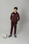 Hooded Tracksuit For Boys & Girls, UNISEX, Athletic Fleece(Maroon)